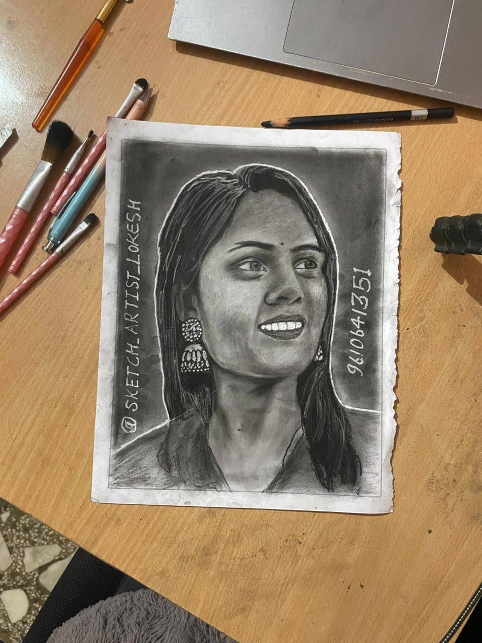 Smiling Girl with Jhumkas Portrait
