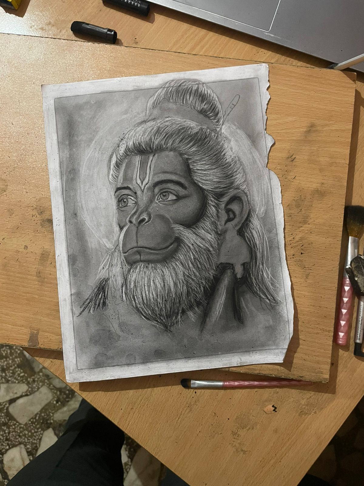 Lord Hanuman Side Profile